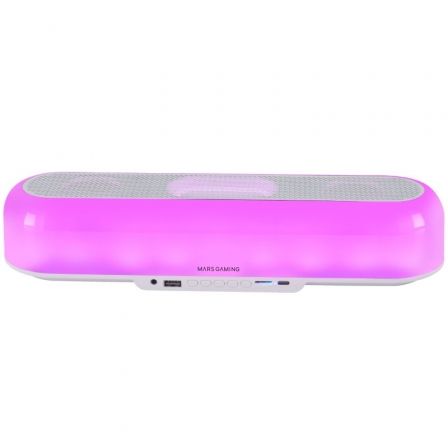 Barra de Sonido con Bluetooth Mars Gaming MSB-ORB/ 20W/ 2.0/ Blanca Barra de Sonido con Bluetooth Mars Gaming MSB-ORB/ 20W/ 2.0/ Blanca