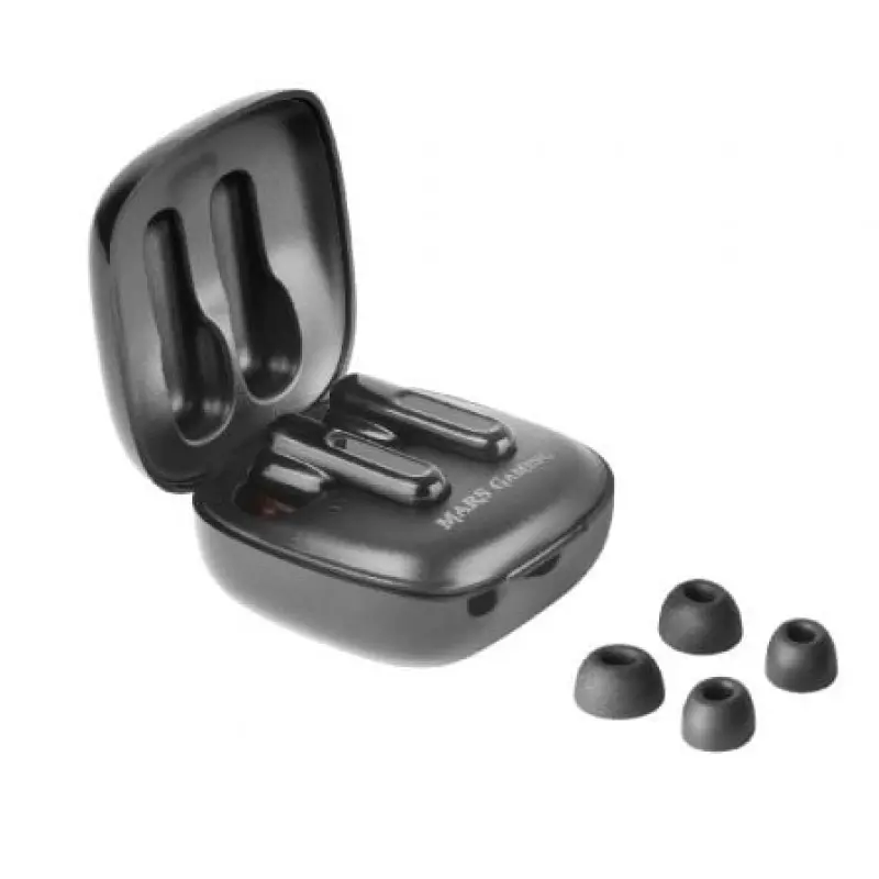 Auriculares Bluetooth Mars Gaming MHIB con estuche de carga/ Autonomía 4h/ Negros Auriculares Bluetooth Mars Gaming MHIB con estuche de carga/ Autonomía 4h/ Negros