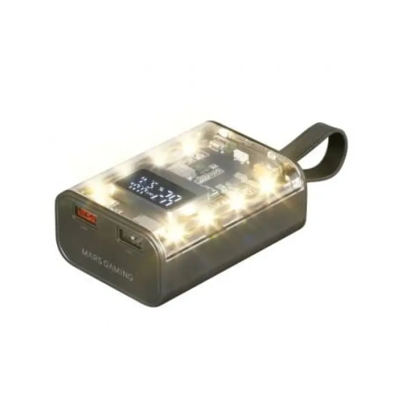Powerbank 10000mAh Mars Gaming MPK-10K/ 22.5W/ Negra Powerbank 10000mAh Mars Gaming MPK-10K/ 22.5W/ Negra