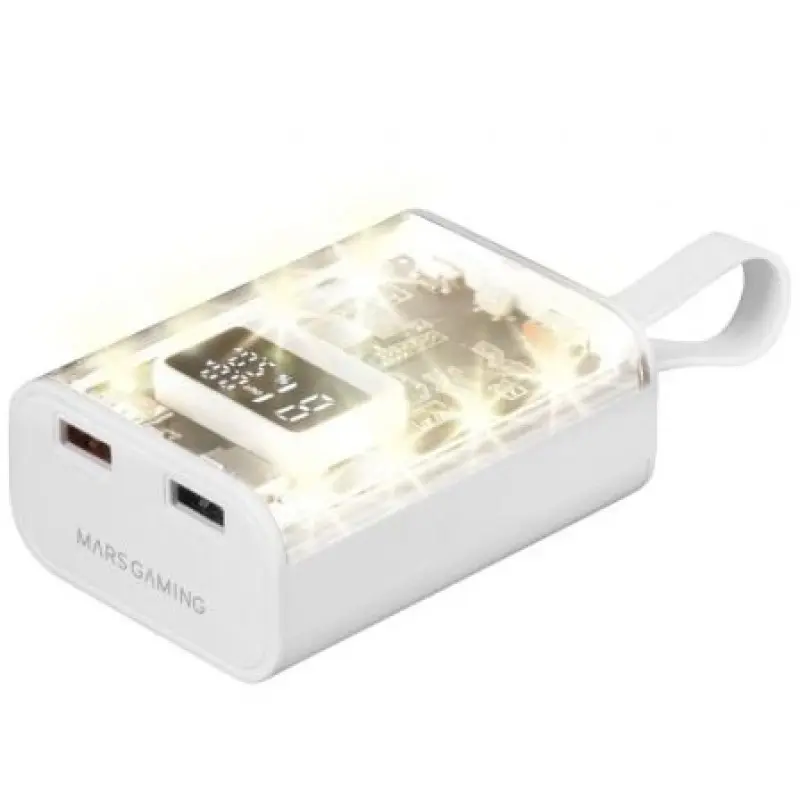 Powerbank 10000mAh Mars Gaming MPK-10K/ 22.5W/ Blanca Powerbank 10000mAh Mars Gaming MPK-10K/ 22.5W/ Blanca