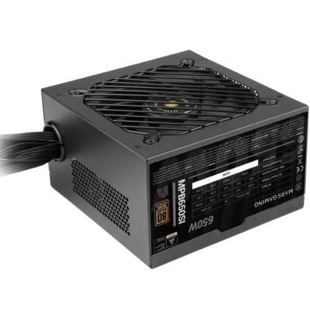 Fuente de Alimentación Mars Gaming MPB650SI/ 650W/ Ventilador 12cm/ 80 Plus Bronze Fuente de Alimentación Mars Gaming MPB650SI/ 650W/ Ventilador 12cm/ 80 Plus Bronze