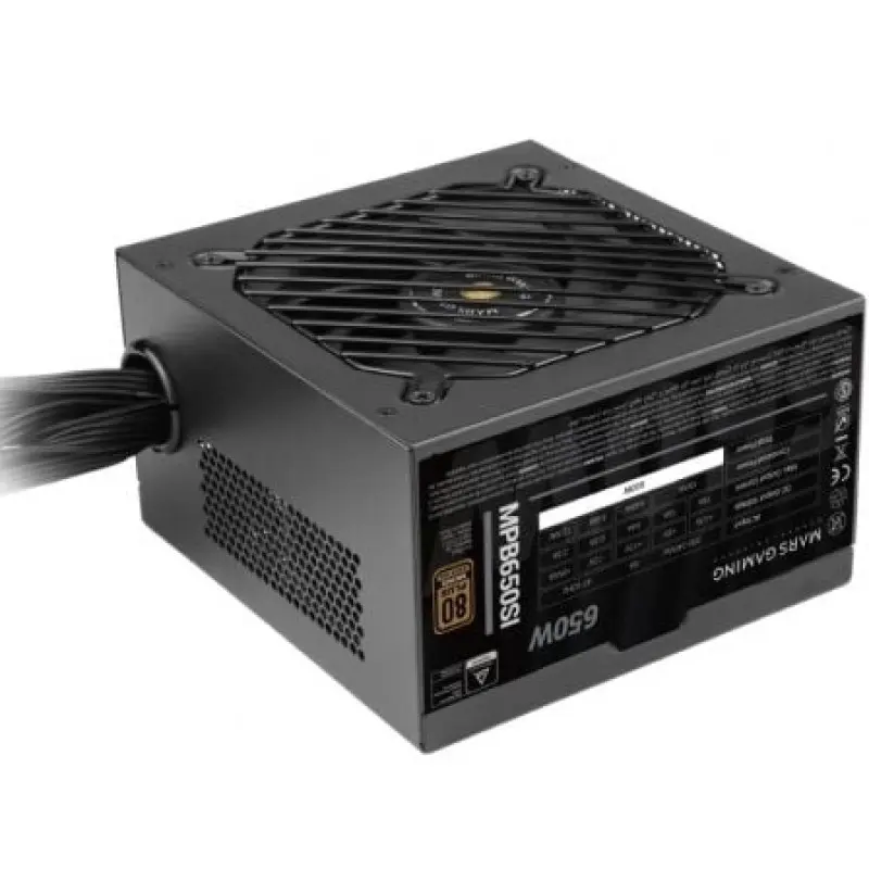 Fuente de Alimentación Mars Gaming MPB650SI/ 650W/ Ventilador 12cm/ 80 Plus Bronze Fuente de Alimentación Mars Gaming MPB650SI/ 650W/ Ventilador 12cm/ 80 Plus Bronze