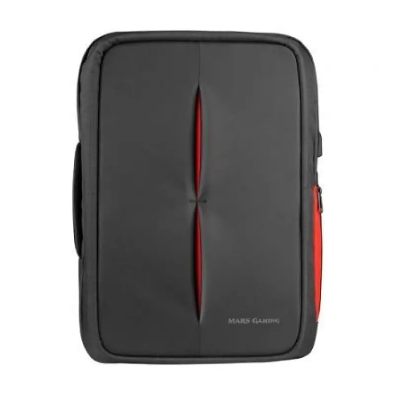 Mochila Mars Gaming MB2 para Portátil hasta 17.3'/ Puerto USB/ Antirrobo/ Impermeable/ Gris y Roja Mochila Mars Gaming MB2 para Portátil hasta 17.3'/ Puerto USB/ Antirrobo/ Impermeable/ Gris y Roja