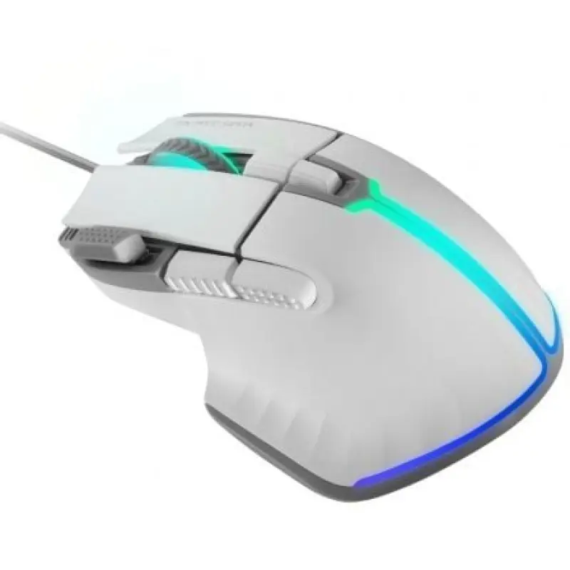 Ratón Gaming Mars Gaming MM-XT/ Hasta 12800DPI/ Blanco Ratón Gaming Mars Gaming MM-XT/ Hasta 12800DPI/ Blanco