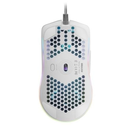 Ratón Gaming Mars Gaming MMAXW/ Hasta 12400DPI/ Blanco Ratón Gaming Mars Gaming MMAXW/ Hasta 12400DPI/ Blanco