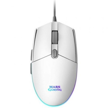 Ratón Gaming Mars Gaming MMGW/ Hasta 3200 DPI/ Blanco Ratón Gaming Mars Gaming MMGW/ Hasta 3200 DPI/ Blanco