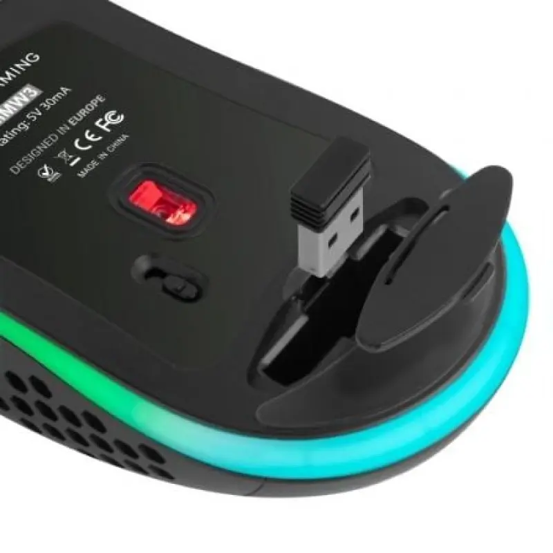 Ratón Gaming Inalámbrico Mars Gaming MMW3/ Batería recargable/ Hasta 3200 DPI Ratón Gaming Inalámbrico Mars Gaming MMW3/ Batería recargable/ Hasta 3200 DPI