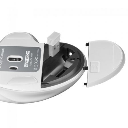 Ratón Gaming Inalámbrico Mars Gaming MMWERGO/ Hasta 3200 DPI/ Blanco Ratón Gaming Inalámbrico Mars Gaming MMWERGO/ Hasta 3200 DPI/ Blanco