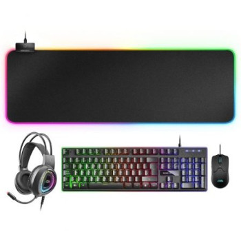 Pack Gaming Mars Gaming MCPEX/ Teclado H-MECH  + Ratón Óptico + Auriculares con Micrófono + Alfombrilla Pack Gaming Mars Gaming MCPEX/ Teclado H-MECH  + Ratón Óptico + Auriculares con Micrófono + Alfombrilla