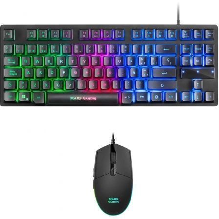 Pack Gaming Mars Gaming MCPTKLES/ Teclado + Ratón Óptico Pack Gaming Mars Gaming MCPTKLES/ Teclado + Ratón Óptico