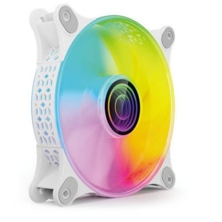 Ventilador Mars Gaming MF-3D/ 12cm/ ARGB/ Blanco Ventilador Mars Gaming MF-3D/ 12cm/ ARGB/ Blanco