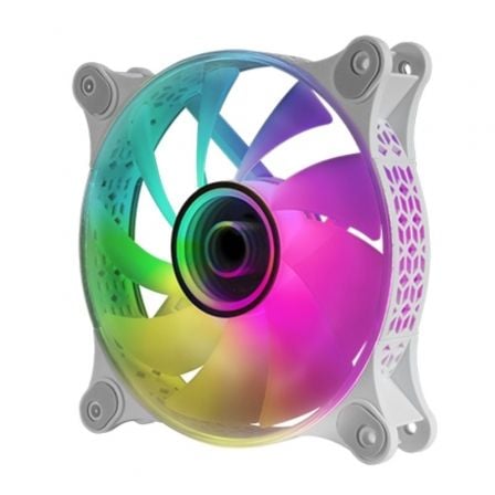 Ventilador Mars Gaming MF-3D/ 12cm/ ARGB/ Blanco Ventilador Mars Gaming MF-3D/ 12cm/ ARGB/ Blanco