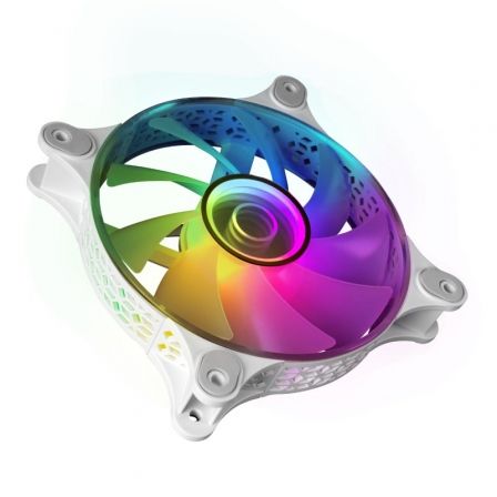 Ventilador Mars Gaming MF-3D/ 12cm/ ARGB/ Blanco Ventilador Mars Gaming MF-3D/ 12cm/ ARGB/ Blanco