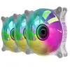 Pack 3 Ventiladores Mars Gaming MF-3DKITW/ 12cm + HUB + Mando a Distancia/ ARGB/ Blanco Pack 3 Ventiladores Mars Gaming MF-3DKITW/ 12cm + HUB + Mando a Distancia/ ARGB/ Blanco