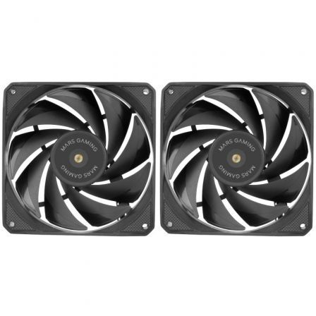 Pack 2 Ventiladores Mars Gaming MF-NCLX2/ 12cm Pack 2 Ventiladores Mars Gaming MF-NCLX2/ 12cm