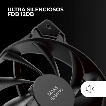 Pack 2 Ventiladores Mars Gaming MF-PROX2/ 12cm Pack 2 Ventiladores Mars Gaming MF-PROX2/ 12cm