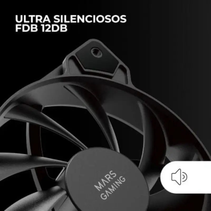 Pack 2 Ventiladores Mars Gaming MF-PROX2/ 12cm Pack 2 Ventiladores Mars Gaming MF-PROX2/ 12cm