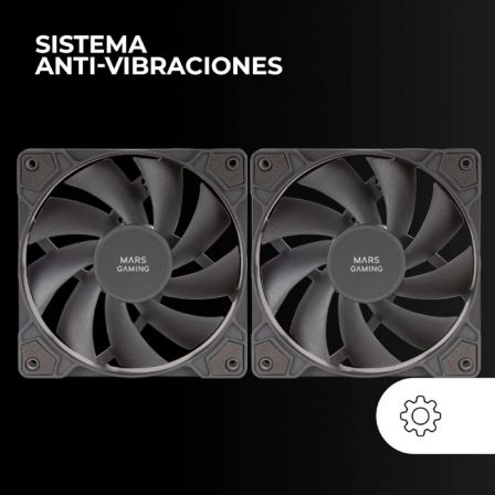 Pack 2 Ventiladores Mars Gaming MF-PROX2/ 12cm Pack 2 Ventiladores Mars Gaming MF-PROX2/ 12cm