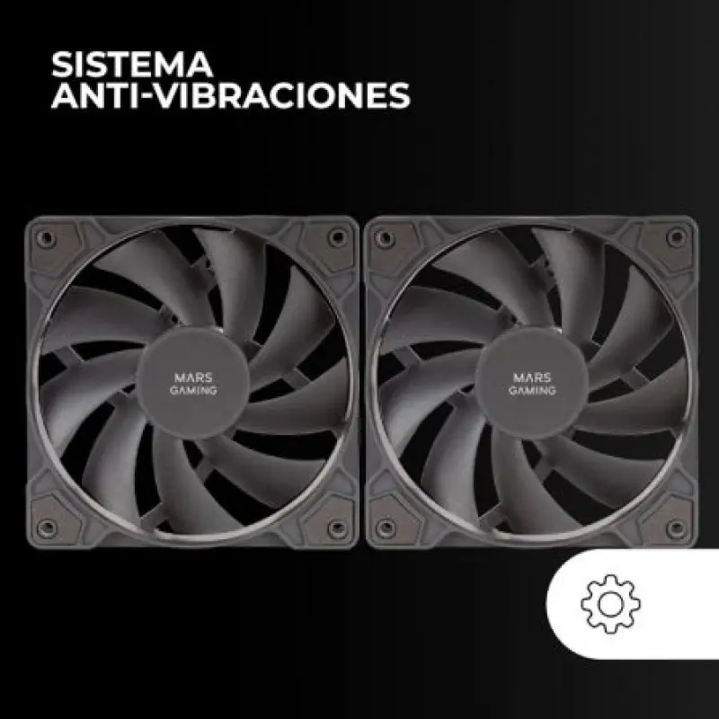 Pack 2 Ventiladores Mars Gaming MF-PROX2/ 12cm Pack 2 Ventiladores Mars Gaming MF-PROX2/ 12cm
