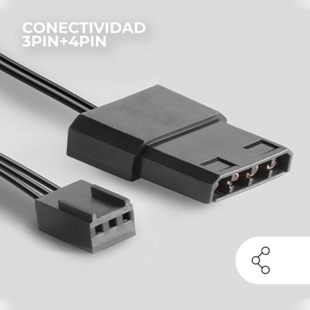 Pack 2 Ventiladores Mars Gaming MF-PROX2/ 12cm Pack 2 Ventiladores Mars Gaming MF-PROX2/ 12cm
