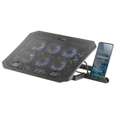 Soporte Refrigerante Mars Gaming MNBC23 para Portátiles hasta 16'/ Iluminación LED Soporte Refrigerante Mars Gaming MNBC23 para Portátiles hasta 16'/ Iluminación LED