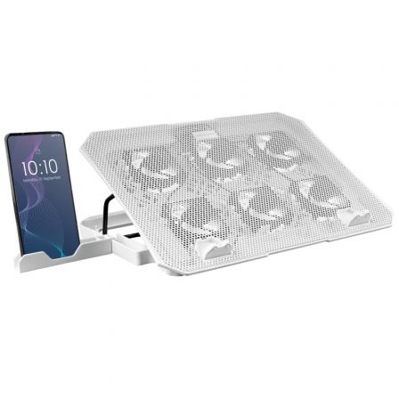 Soporte Refrigerante Mars Gaming MNBC23 para Portátiles hasta 16'/ Iluminación LED Soporte Refrigerante Mars Gaming MNBC23 para Portátiles hasta 16'/ Iluminación LED