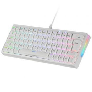Teclado Gaming Mecánico Mars Gaming MKMINIPRO/ Switch Azul/ Blanco Teclado Gaming Mecánico Mars Gaming MKMINIPRO/ Switch Azul/ Blanco