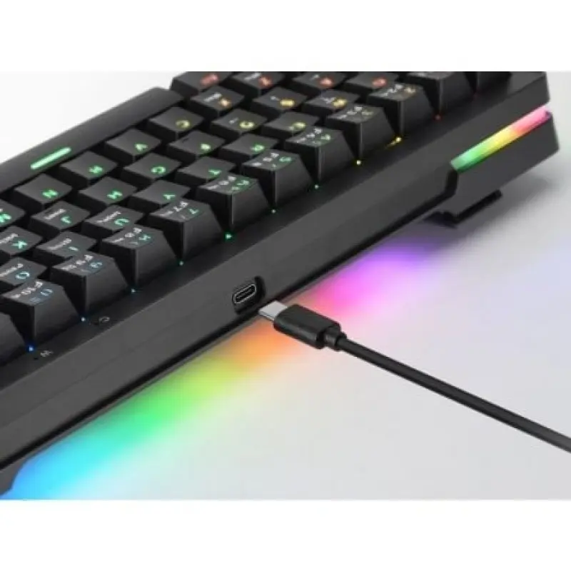Teclado Gaming Mecánico Mars Gaming MKMINIPRO/ Switch Amarillo/ Negro Teclado Gaming Mecánico Mars Gaming MKMINIPRO/ Switch Amarillo/ Negro