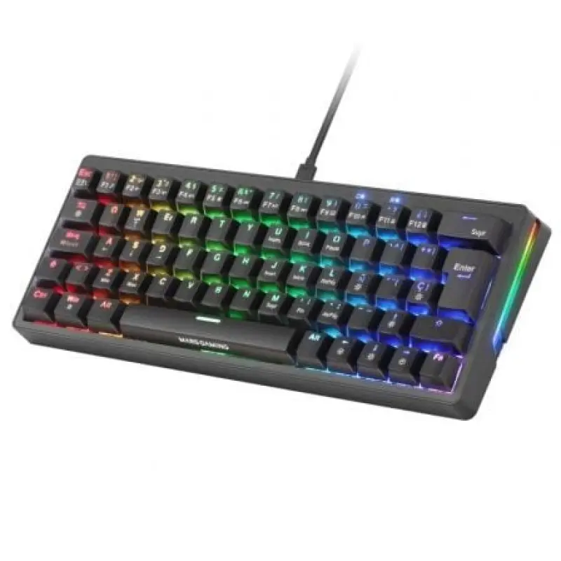 Teclado Gaming Mecánico Mars Gaming MKMINIPRO/ Switch Amarillo/ Negro Teclado Gaming Mecánico Mars Gaming MKMINIPRO/ Switch Amarillo/ Negro