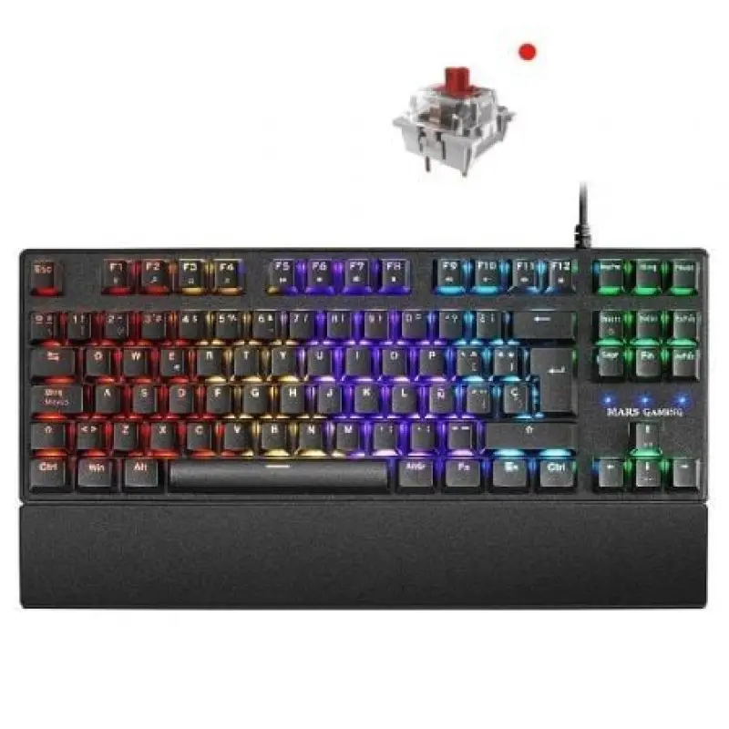 Teclado Gaming Mecánico Mars Gaming MKXTKLRES/ Switch Rojo Teclado Gaming Mecánico Mars Gaming MKXTKLRES/ Switch Rojo