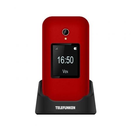 Teléfono Móvil Telefunken S460 para Personas Mayores/ Rojo Teléfono Móvil Telefunken S460 para Personas Mayores/ Rojo