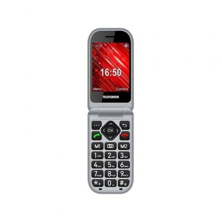 Teléfono Móvil Telefunken S460 para Personas Mayores/ Rojo Teléfono Móvil Telefunken S460 para Personas Mayores/ Rojo
