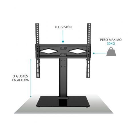 Soporte de Mesa TM Electrón TMSLC419 para TV de 32-50'/ hasta 30kg Soporte de Mesa TM Electrón TMSLC419 para TV de 32-50'/ hasta 30kg