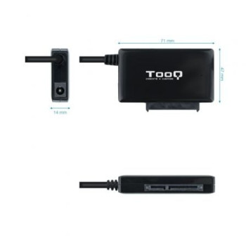 Adaptador para Discos Duros 2.5'/3.5' Tooq TQHDA-01A/ USB 3.0 Macho - SATA Adaptador para Discos Duros 2.5'/3.5' Tooq TQHDA-01A/ USB 3.0 Macho - SATA