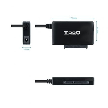 Adaptador para Discos Duros 2.5'/3.5' TooQ TQHDA-02C/ USB Tipo-C Macho - SATA Adaptador para Discos Duros 2.5'/3.5' TooQ TQHDA-02C/ USB Tipo-C Macho - SATA