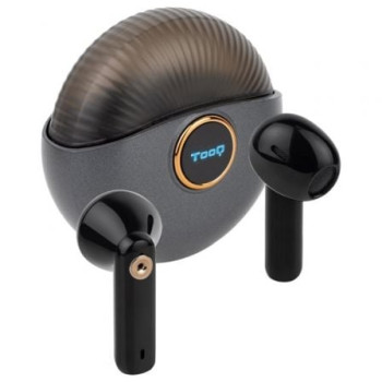 Auriculares Bluetooth TooQ Snail TQBWH-0060G con estuche de carga/ Autonomía 4h/ Grises y Negros Auriculares Bluetooth TooQ Snail TQBWH-0060G con estuche de carga/ Autonomía 4h/ Grises y Negros