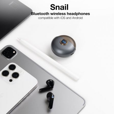 Auriculares Bluetooth TooQ Snail TQBWH-0060G con estuche de carga/ Autonomía 4h/ Grises y Negros Auriculares Bluetooth TooQ Snail TQBWH-0060G con estuche de carga/ Autonomía 4h/ Grises y Negros