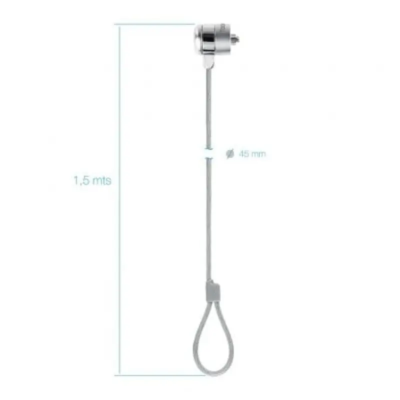 Cable de Seguridad para Portátiles TooQ TQCLKC0025/ 1.5m Cable de Seguridad para Portátiles TooQ TQCLKC0025/ 1.5m
