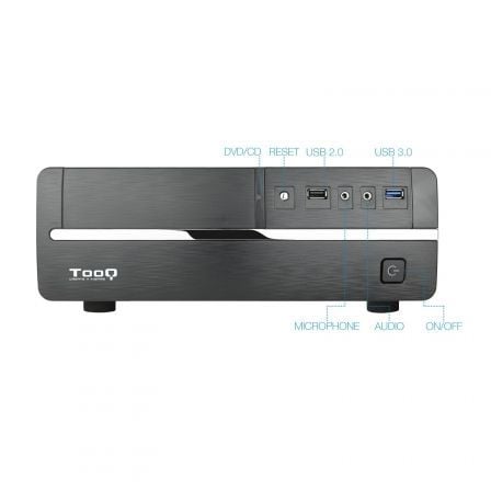 Caja Sobremesa Slim TooQ TQC-3005U3 con Fuente 500W Caja Sobremesa Slim TooQ TQC-3005U3 con Fuente 500W