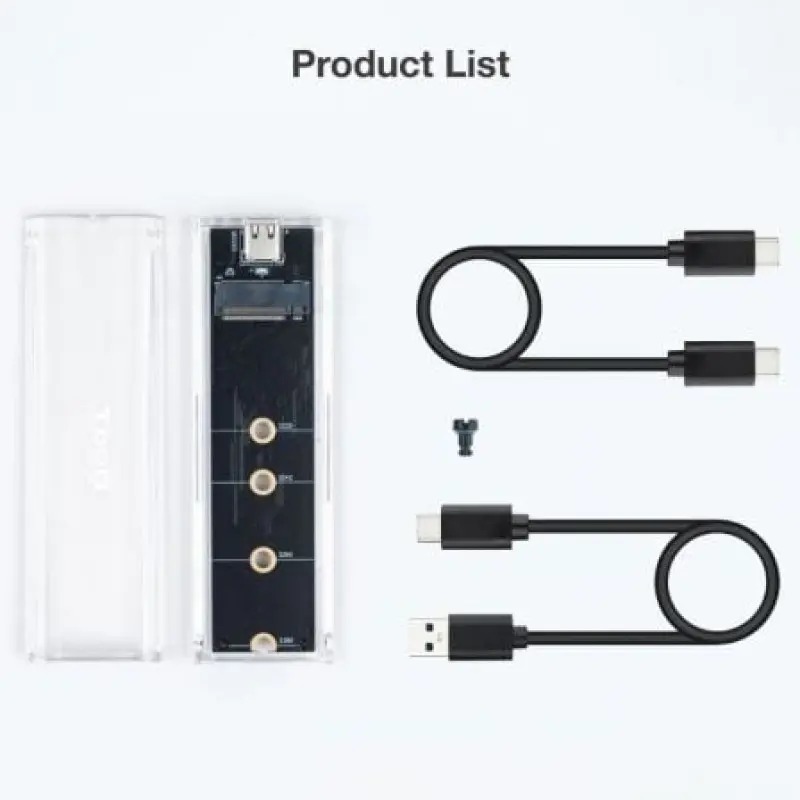 Caja Externa para Disco SSD M.2 NVMe TooQ TQE-2200/ USB 3.2/ Sin tornillos Caja Externa para Disco SSD M.2 NVMe TooQ TQE-2200/ USB 3.2/ Sin tornillos