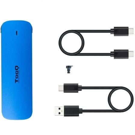 Caja Externa para Disco SSD M.2 NVMe TooQ TQE-2201BL/ USB 3.1 Gen2/ Sin tornillos Caja Externa para Disco SSD M.2 NVMe TooQ TQE-2201BL/ USB 3.1 Gen2/ Sin tornillos