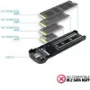 Caja Externa para Disco SSD M.2 NVMe TooQ TQE-2201BL/ USB 3.1 Gen2/ Sin tornillos Caja Externa para Disco SSD M.2 NVMe TooQ TQE-2201BL/ USB 3.1 Gen2/ Sin tornillos