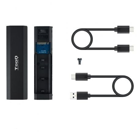 Caja Externa para Disco SSD M.2 NVMe TooQ TQE-2223B/ USB 3.2/ Sin tornillos Caja Externa para Disco SSD M.2 NVMe TooQ TQE-2223B/ USB 3.2/ Sin tornillos