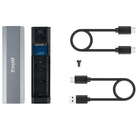 Caja Externa para Disco SSD M.2 NVMe TooQ TQE-2223G/ USB 3.2/ Sin tornillos Caja Externa para Disco SSD M.2 NVMe TooQ TQE-2223G/ USB 3.2/ Sin tornillos