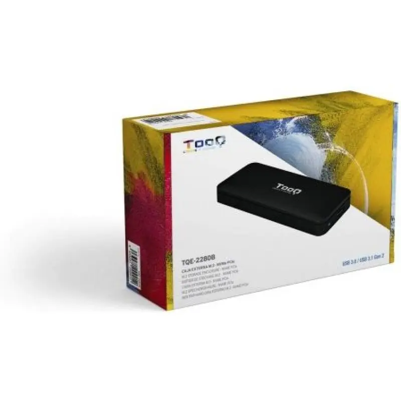 Caja Externa para Disco SSD M.2 NVMe TooQ TQE-2280B/ USB 3.1/ Sin tornillos Caja Externa para Disco SSD M.2 NVMe TooQ TQE-2280B/ USB 3.1/ Sin tornillos