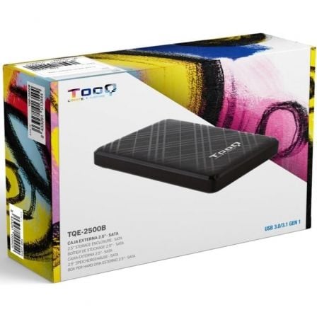 Caja Externa para Disco Duro de 2.5' TooQ TQE-2500B/ USB 3.1/ Sin Tornillos Caja Externa para Disco Duro de 2.5' TooQ TQE-2500B/ USB 3.1/ Sin Tornillos