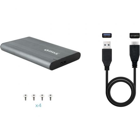 Caja Externa para Disco Duro de 2.5' TooQ TQE-2503G/ USB 3.1/ Sin Tornillos Caja Externa para Disco Duro de 2.5' TooQ TQE-2503G/ USB 3.1/ Sin Tornillos