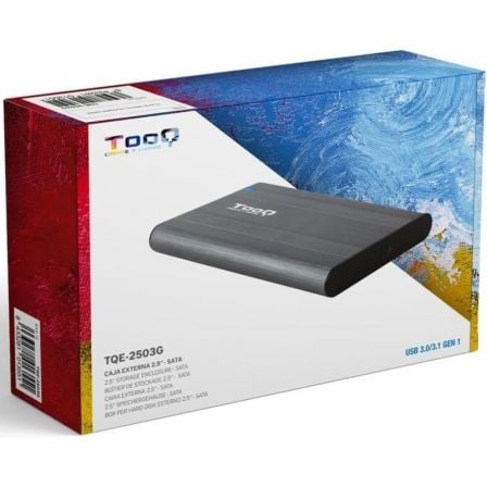Caja Externa para Disco Duro de 2.5' TooQ TQE-2503G/ USB 3.1/ Sin Tornillos Caja Externa para Disco Duro de 2.5' TooQ TQE-2503G/ USB 3.1/ Sin Tornillos