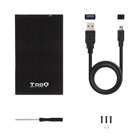 Caja Externa para Disco Duro de 2.5' TooQ TQE-2522B/ USB 3.1 Caja Externa para Disco Duro de 2.5' TooQ TQE-2522B/ USB 3.1