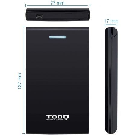 Caja Externa para Disco Duro de 2.5' TooQ TQE-2526B/ USB 3.1 Caja Externa para Disco Duro de 2.5' TooQ TQE-2526B/ USB 3.1